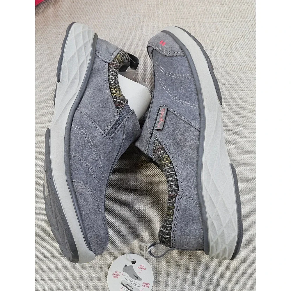 Ryka Terrain Slip On Shoes Gray Suede Comfort Surround System Women's‎ Size 5M